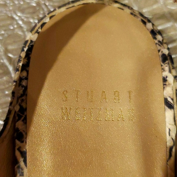 Stuart Weitzman Pointed Open Toe Reptile Flats🐍❣ - Picture 11 of 12